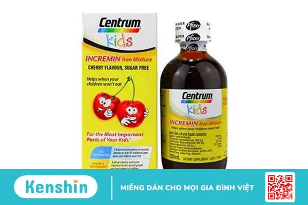 Siro uống Centrum Kids cải thiện biếng ăn cho trẻ