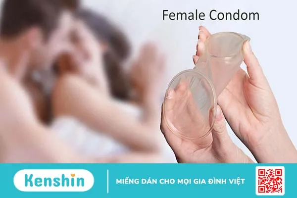 Bao cao su nữ được đeo lỏng phía trong âm đạo