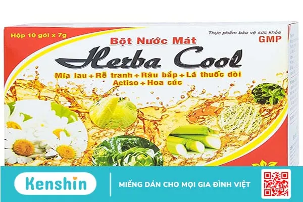 Bột Nước Mát Herba Cool Extra – Đẩy lùi rôm sảy, thanh lọc cơ thể, giảm mụn nhanh chóng 1