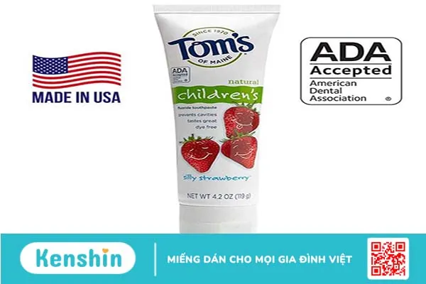 Kem đánh răng nuốt được cho bé - Tom’s of Maine Toothpaste for Sensitive Teeth