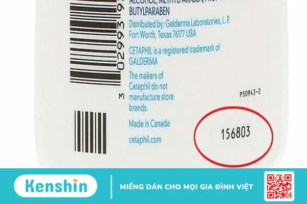 Cách kiểm tra hạn sử dụng của sữa rửa mặt Cetaphil 2