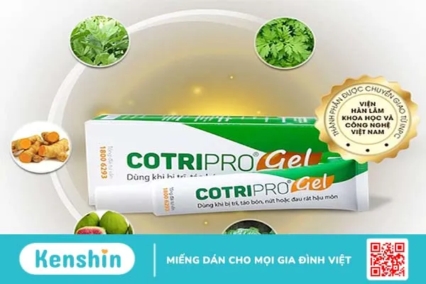 Gel Bôi Trĩ Cotripro gel có tốt không? 1