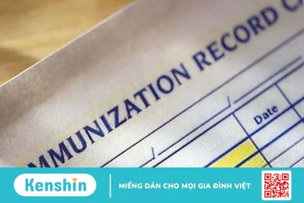 Immunization record là gì? Tại sao cần lưu giữ immunization record? 1