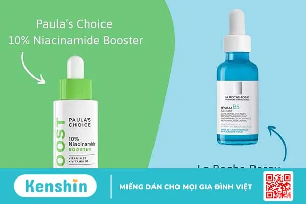 Kết hợp Niacinamide và B5 trong 2 sản phẩm riêng biệt