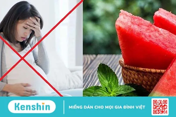 Bà bầu không nên ăn dưa hấu nhiều trong thời kỳ mang thai