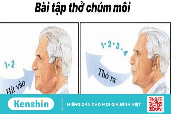 Bài tập thở chúm môi giúp giải áp nhịp thở