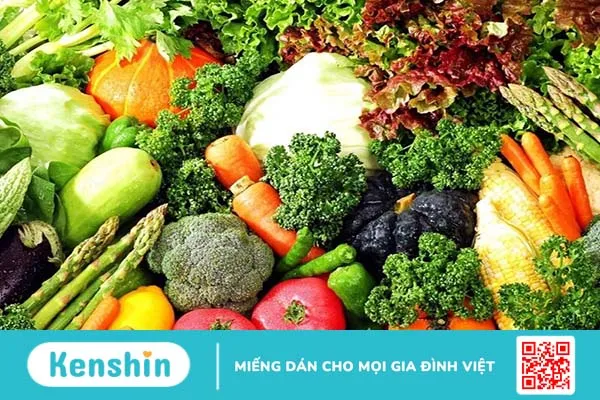 Bổ sung nhiều rau củ đề giữ no lâu nhưng không trữ chất béo