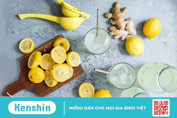 Nước detox chanh gừng