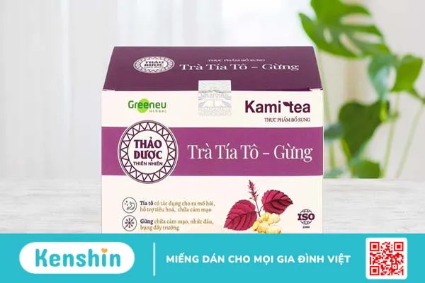 Trà Tía Tô – Gừng Kami Tea hỗ trợ tiêu hoá, chữa cảm mạo hiệu quả 2