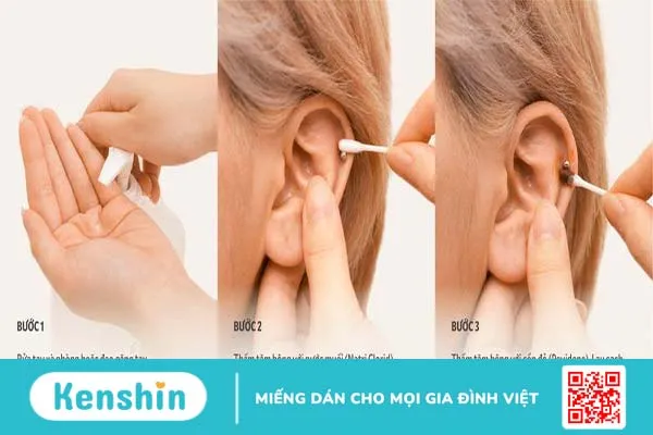 Nên chăm sóc lỗ xỏ thật sạch sau khi xỏ khuyên