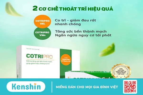 Gel Bôi Trĩ Cotripro gel có tốt không? 