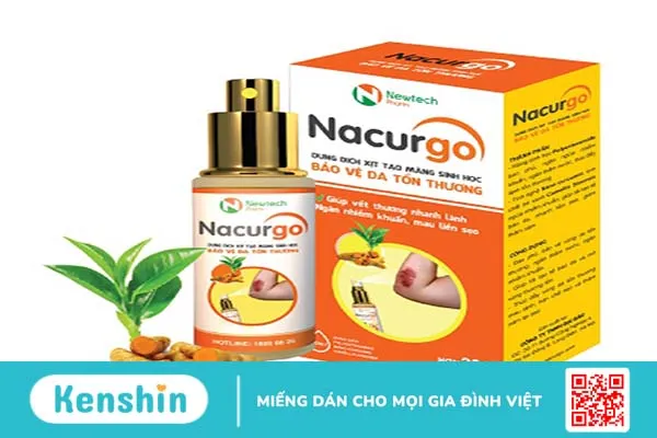 Review Nacurgo màng sinh học băng vết thương dạng xịt